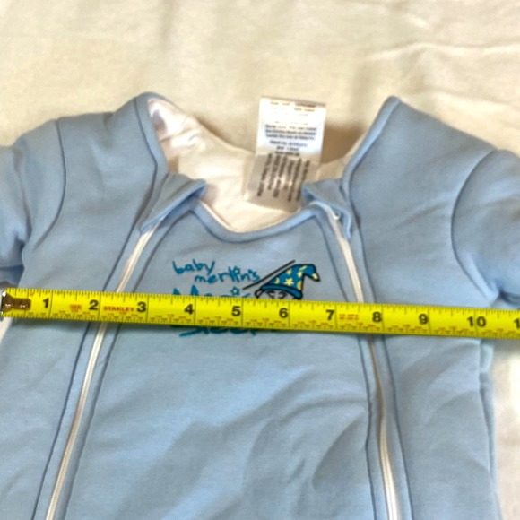 Merlin's Magic Sleep Suit Baby Sleeper Size Small 3-6 Months Blue - Picture 7 of 9